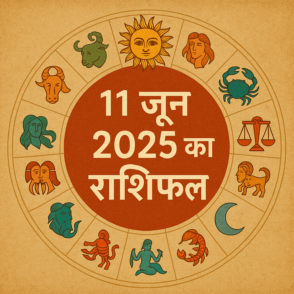 11 जून 2025 का राशिफल सभी राशियों के लिए