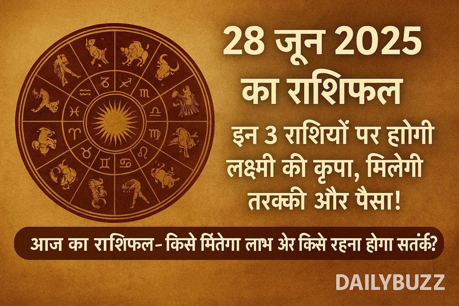 28 जून 2025 का राशिफल – जानिए आज का भाग्यफल