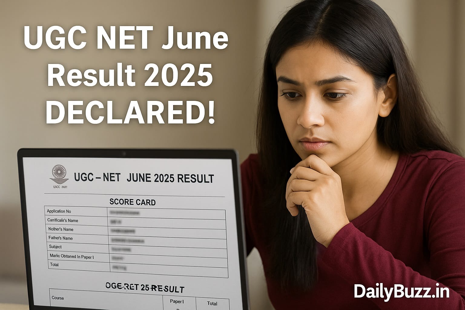 UGC NET 2025 Result Declared – NTA Official Update | DailyBuzz.in