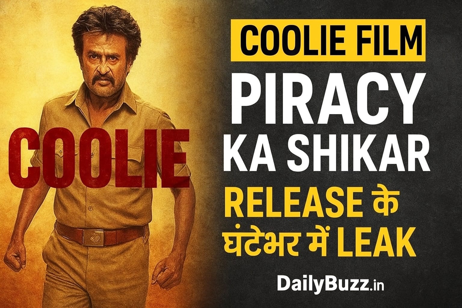 Coolie movie leaked on torrent websites hours after release