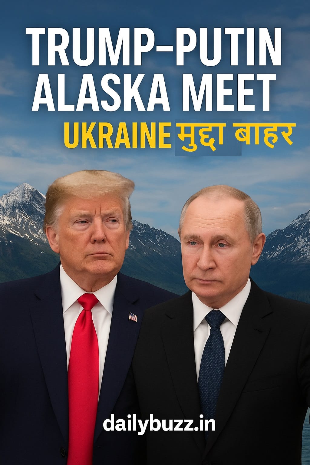 Trump and Putin meeting in Alaska without Ukraine issue