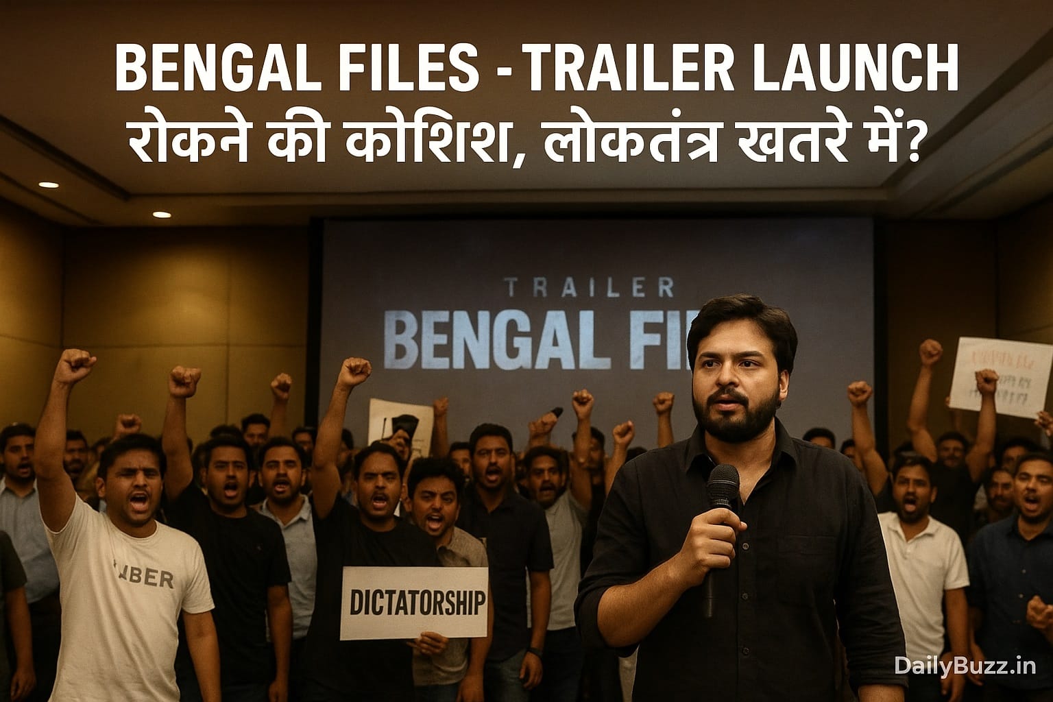 Bengal Files trailer launch disrupted in Kolkata, director alleges dictatorship