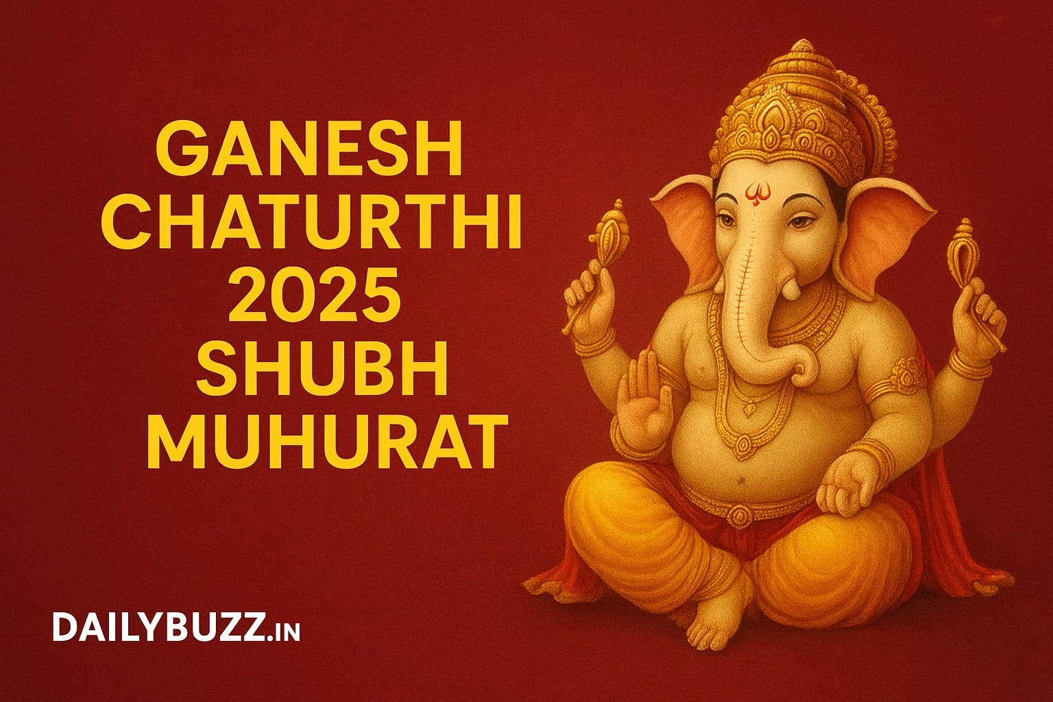 Ganesh Chaturthi 2025 Ganpati Sthapana Muhurat