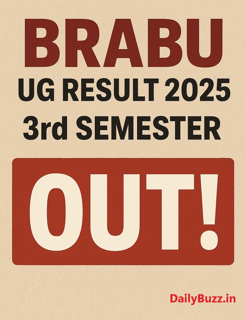 BRABU UG Result 2025 3rd Semester Scorecard Released