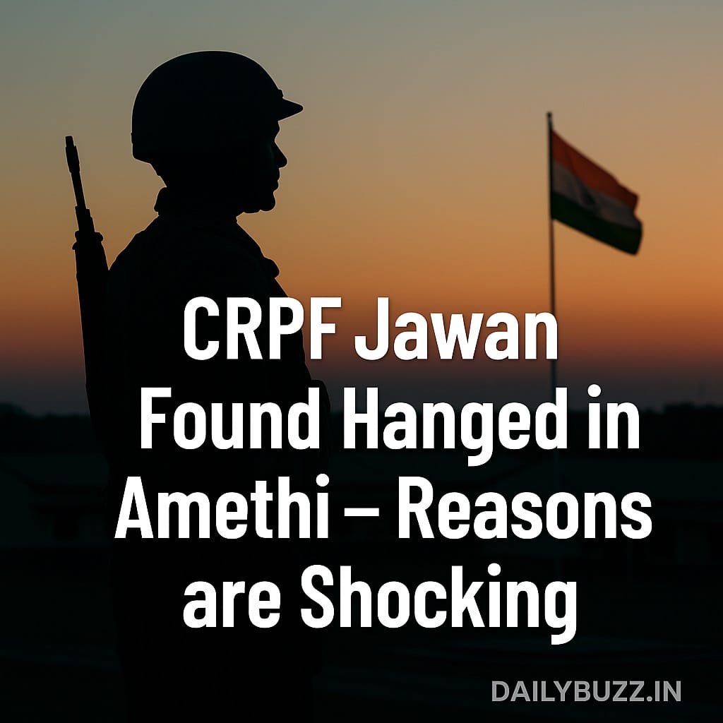 अमेठी CRPF कैंप में जवान ने फांसी लगाकर की आत्महत्या