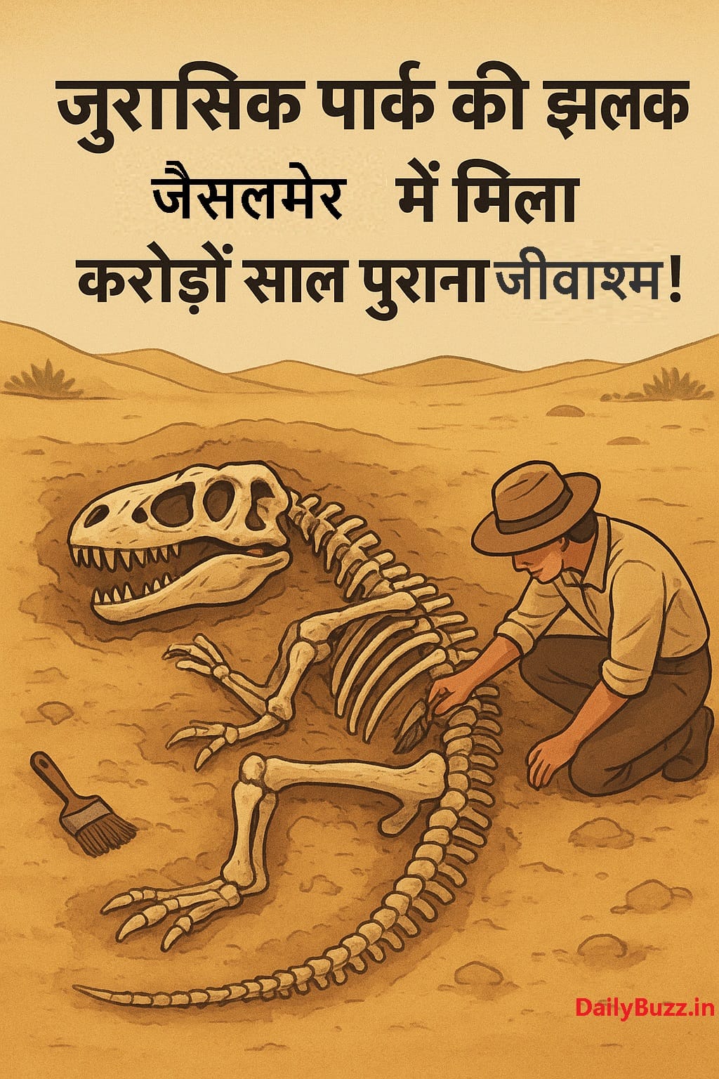 Phytosaur fossil discovered in Jaisalmer Rajasthan