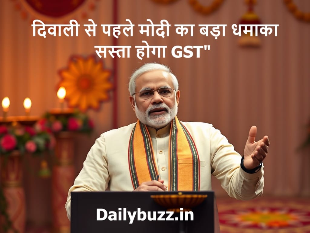 दिवाली से पहले मोदी का बड़ा ऐलान, सस्ता होगा GST – प्रधानमंत्री का संबोधन
