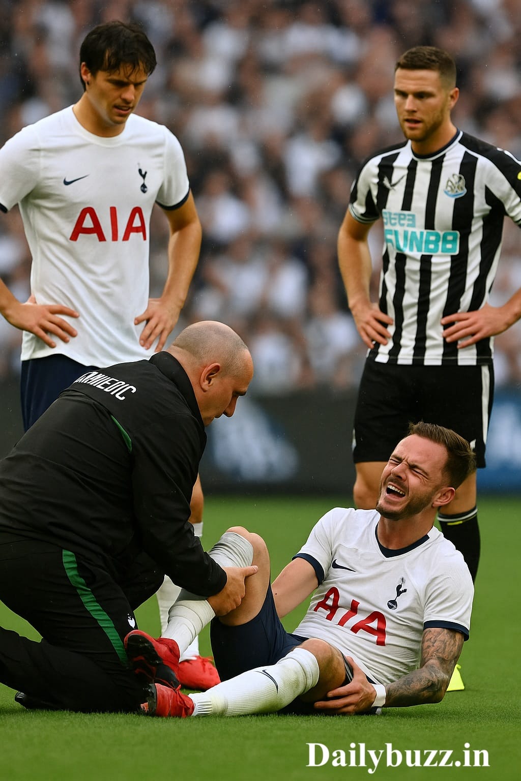 James Maddison को Newcastle के खिलाफ फ्रेंडली मैच में चोट लगती हुई