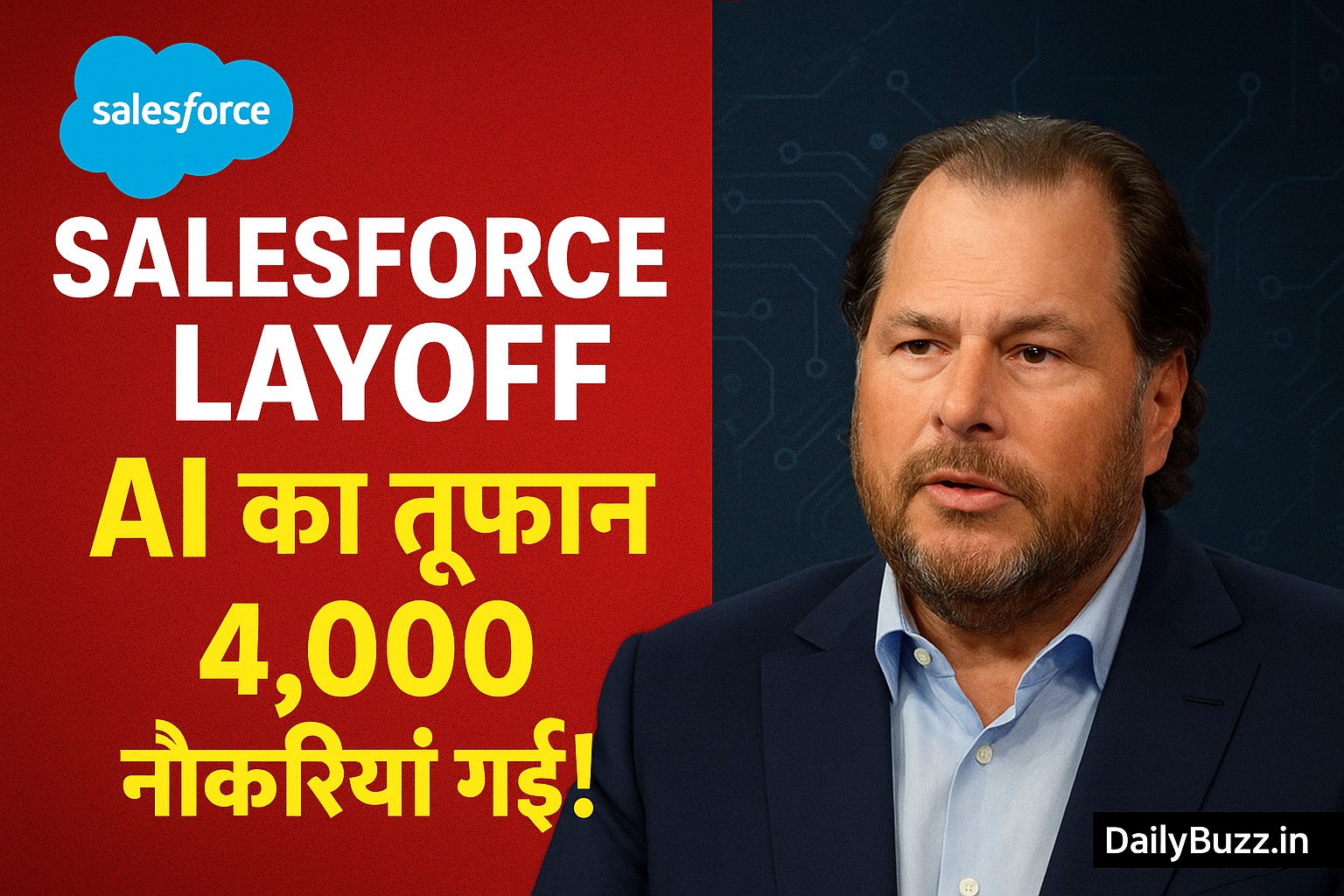 Salesforce CEO Marc Benioff ने 4,000 नौकरियों में कटौती की