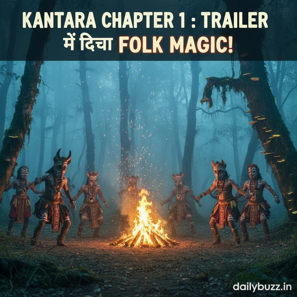 Rishab Shetty in Kantara Chapter 1 Trailer showcasing folk magic