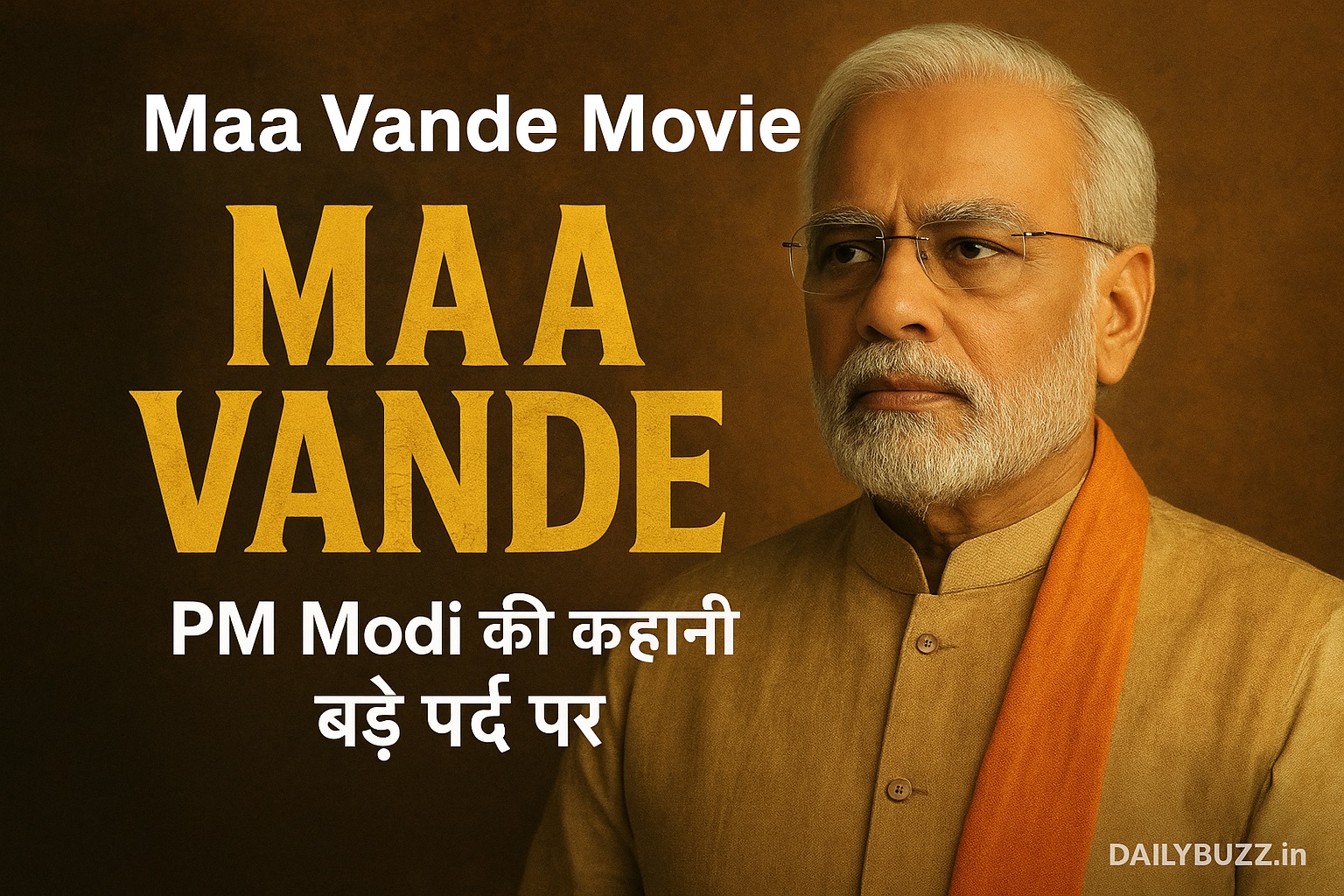 Narendra Modi Biopic Maa Vande Movie Poster