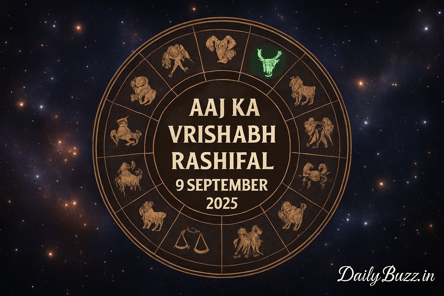 Aaj ka Vrishabh Rashifal 9 September 2025 – DailyBuzz.in